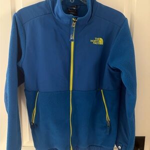 The North Face Denali Blue Full Zip Jacket. Youth XL.